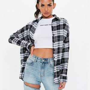 Misguided oversized flannel